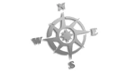 wycinana-naklejka-roza-wiatrow-srebrna