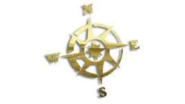 wycinana-naklejka-roza-wiatrow-zloty-chrom