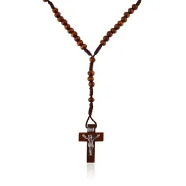rozaniec-drewniany-ciemno-brazowy-na-sznurku