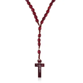 rozaniec-drewniany-bordowy-na-sznurku