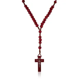 rozaniec-drewniany-bordowy-na-sznurku