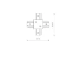 profile-recessed-x-connector