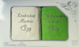 reczniki-komplet-w-pudelku-70x140-kochanej-mamie-kochanemu-tacie-zielony