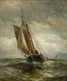 obraz-plotno-h-chase-1882-running-for-an-anchorage