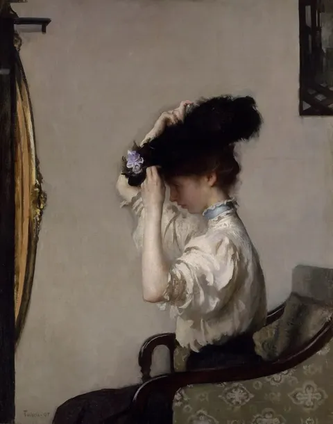 obraz-plotno-tarbell-preparing-for-the-matinee