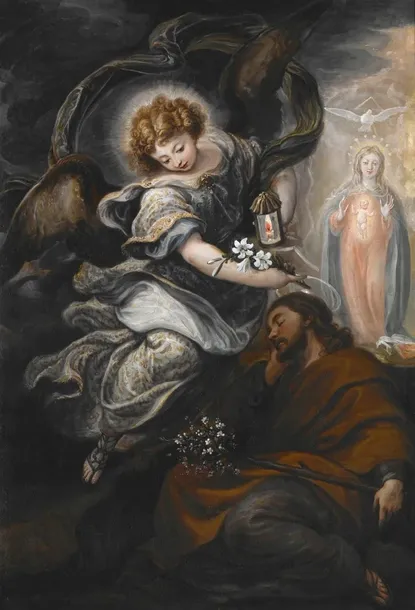 obraz-plotno-francisco-rizi-1665-sen-sw-jozefa-sposob-wykonania-druk-cyfrowy-stan-nowy