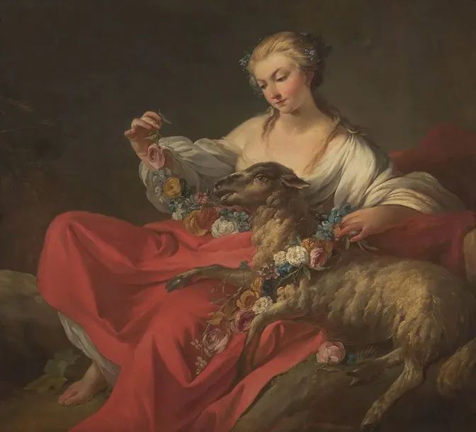 obraz-plotno-jean-b-pierre-1758-the-favorite-lamb-stan-nowy-sposob-wykonania-druk-cyfrowy