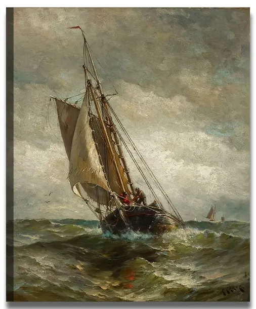 obraz-plotno-h-chase-1882-running-for-an-anchorage-stan-nowy