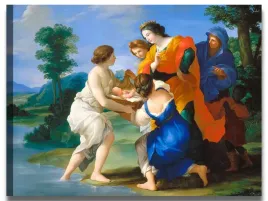 obraz-plotno-romanelli-1657-the-finding-of-mose