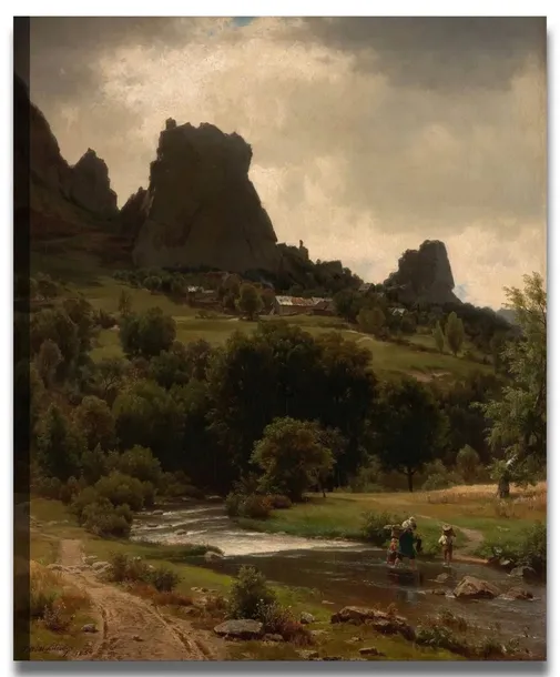 obraz-plotno-w-whittredge-1853-summer-pastorale-stan-nowy