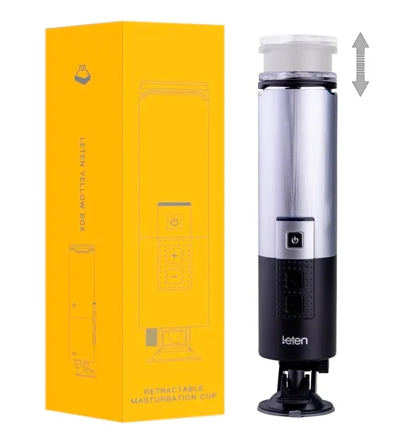 Masturbator Leten X-9 Z Ruchem Posuwistym 380 Ruchów/Min