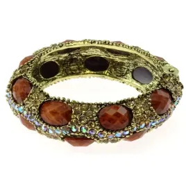 metalowa-bransoletka-z-brazowymi-kamieniami