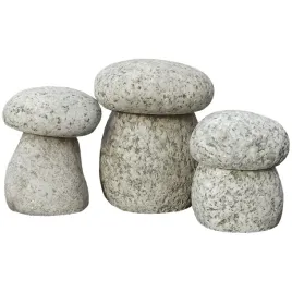 figurki-ogrodowe-grzyby-z-granitu-ozdoby-ekologiczne-zestaw-3-sztuki