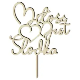 topper-drewniany-milosc-jest-slodka-serca-135-x-17-cm