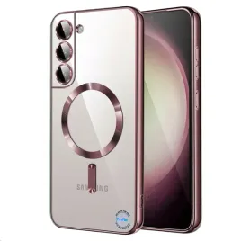 etui-do-samsung-s22-5g-rozowe-rose-gold-przezroczyste-do-magsafe-case