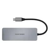 adapter-silver-monkey-adapter-usb-c-hdmi-3xusb-usb-c-pd-100w-stan-nowy