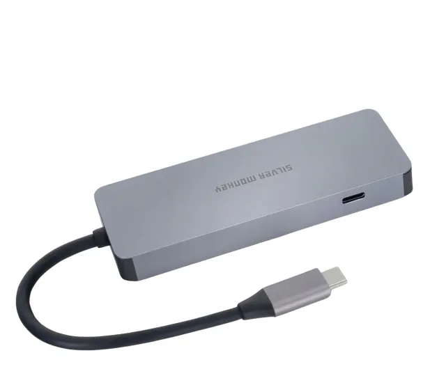 adapter-silver-monkey-adapter-usb-c-hdmi-3xusb-usb-c-pd-100w-kolor-srebrny