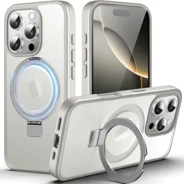dasfond-etui-magsafe-do-iphone-16-pro-ring-stojak-uchwyt-matowe-szare