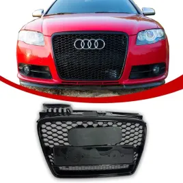 audi-a4-b7-przednia-atrapa-chlodnicy-plaster-miodu-04-08-czarny-polysk