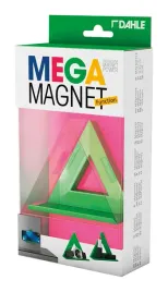 magnes-trojkat-xl-9-cm-zielony-mega-magnet-dahle