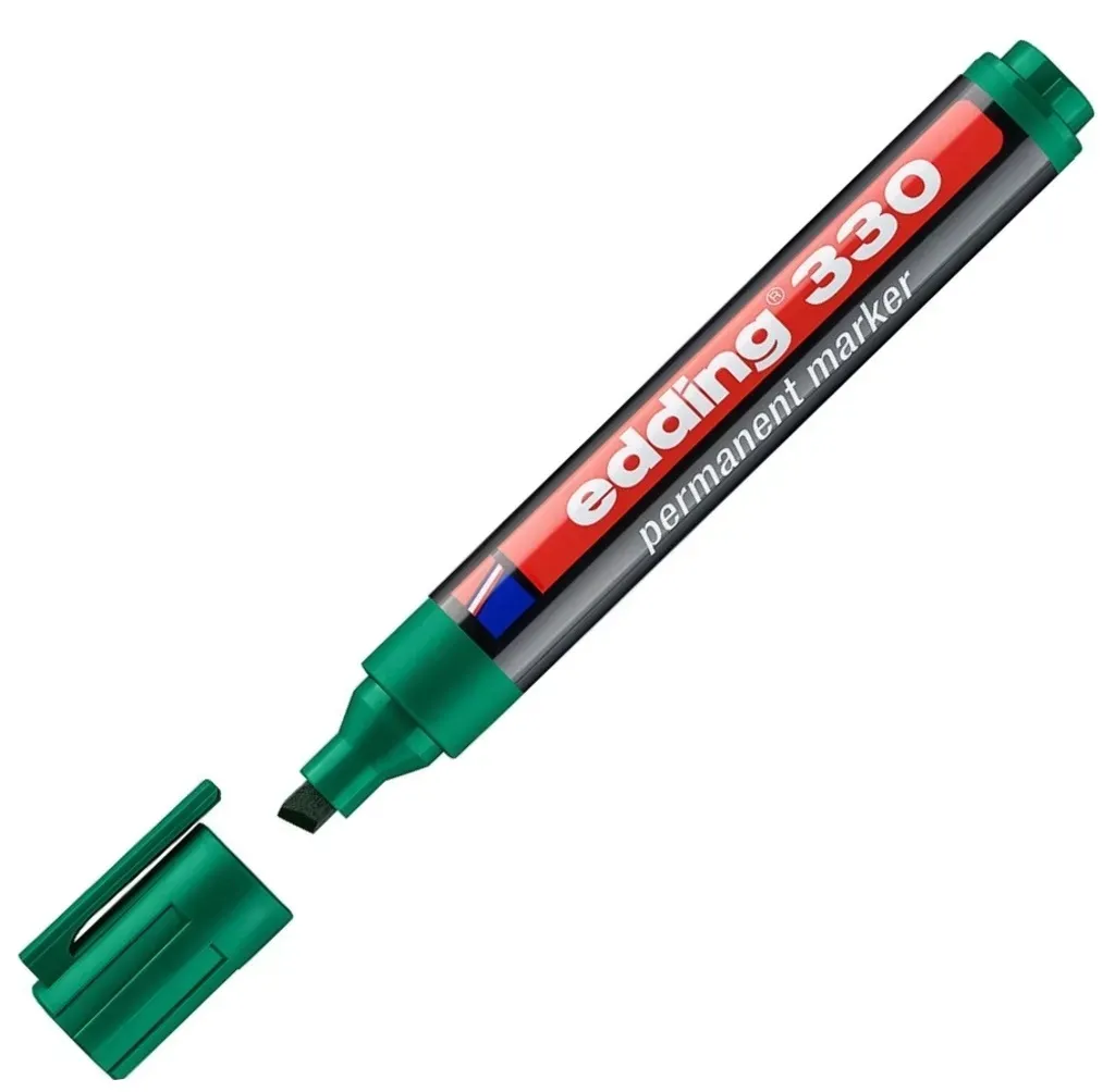 marker-permanentny-edding-330-zielony-sciety-stan-nowy