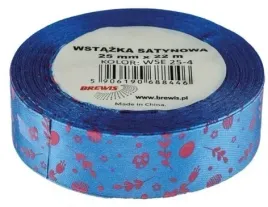 wstazka-satynowa-wielkanoc-25mm-22m-niebie-brewis