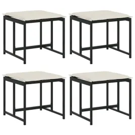 stolki-ogrodowe-z-poduszkami-4-szt-czarne-polirattan