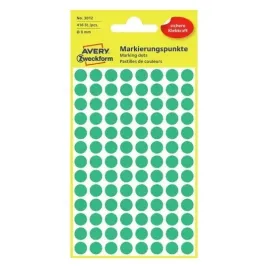 etykiety-avery-3012-kolka-8mm-zielone