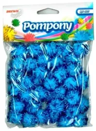 pompony-brewis-pom26-niebieskie-metaliczne-40-szt