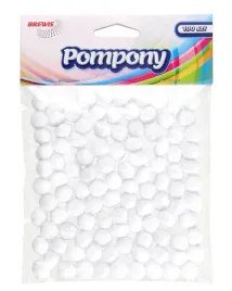 pompony-brewis-pom17-10mm-biale-100-sztuk