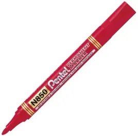 marker-permanentny-n850-okragly-czerwony-pentel