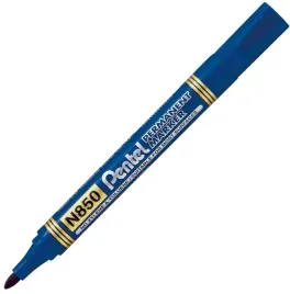 marker-permanentny-n850-okragly-niebieski-pentel