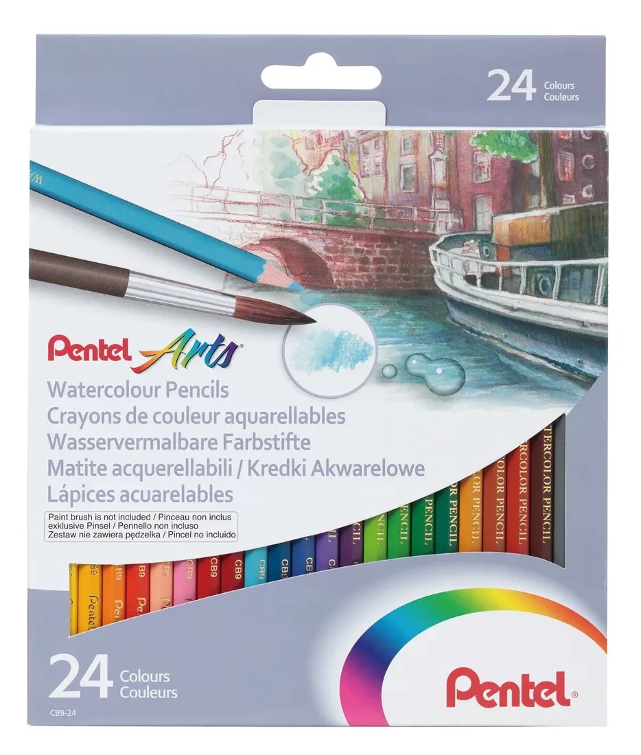 kredki-akwarelowe-24-kolory-pentel-art-cb9-stan-nowy