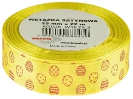 wstazka-satynowa-pisanki-25mm-22m-zolta-brewis