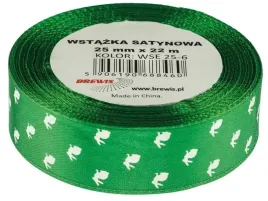 wstazka-satynowa-kroliczki-25mm-22m-zielona-brewis
