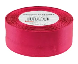 Zdjęcie produktu WSTĄŻKA SATYNOWA OZDOBNA 38MM 32M RÓŻOWA BREWIS