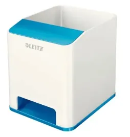 kubek-na-dlugopisy-leitz-wzmacniacz-dzwieku-niebie