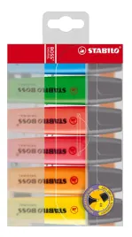 Zdjęcie produktu ZESTAW ZAKREŚLACZY STABILO BOSS ORIGINAL 6 SZT.