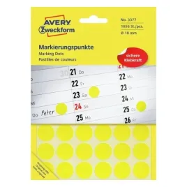etykiety-avery-3377-kolka-18mm-zolty