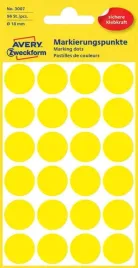 etykiety-avery-3007-kolka-18mm-zolte
