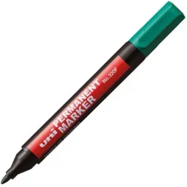 uni-marker-permanentny-320f-okragly-zielony