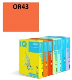 papier-ksero-iq-color-a4-160g-250ark-or43-pomarancz