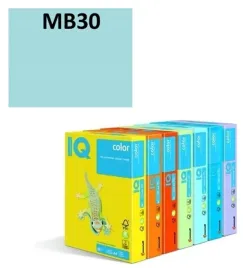 papier-ksero-iq-color-a4-160g-250ark-mb30-niebieski
