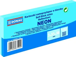 karteczki-samoprzylepne-donau-38x51x3-neon-nieb