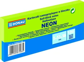 karteczki-samoprzylepne-donau-38x51x3-neon-zielone