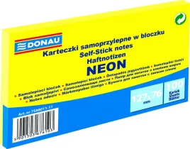 karteczki-samoprzylepne-donau-127x76-neon-zolte