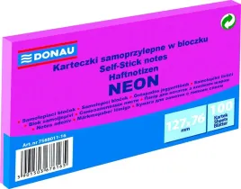 karteczki-samoprzylepne-donau-127x76-neon-rozowe