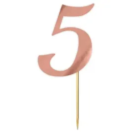 topper-papierowy-liczba-5-rose-gold-metalic-18-cm