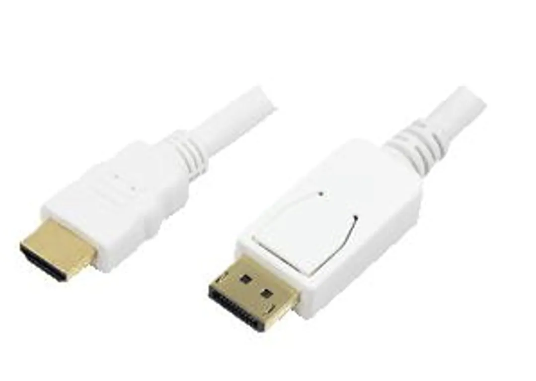 logilink-2m-hdmi-dp-displayport-bialy