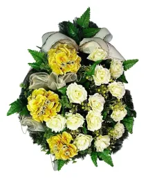 duzy-wieniec-na-pogrzeb-kwiaty-hortensje-roze-wlasny-napis-na-szarfie